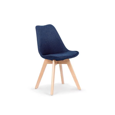 CHAIR K 303, DARK BLUE / BEECH